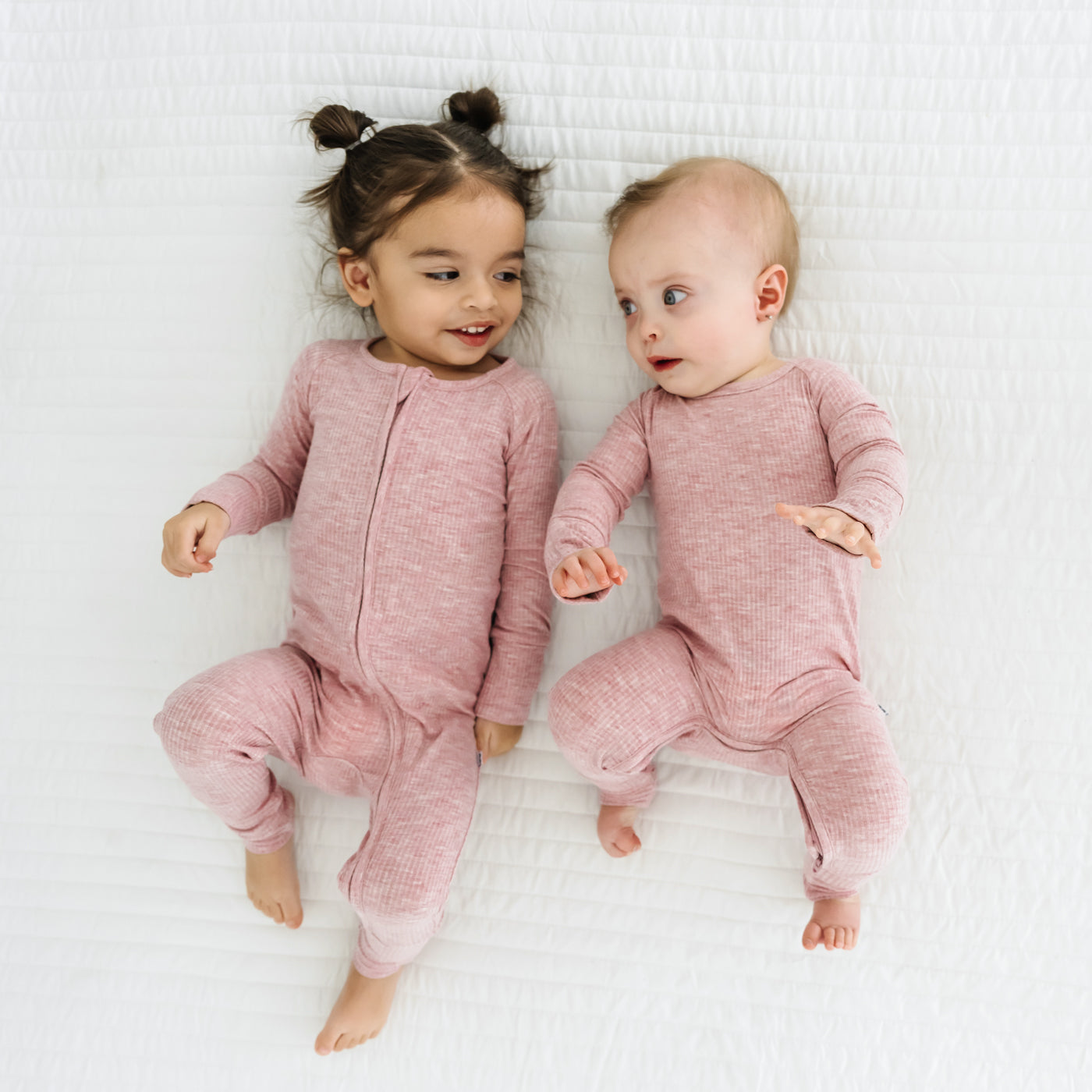 Zippy - Heather Mauve Ribbed Zippy