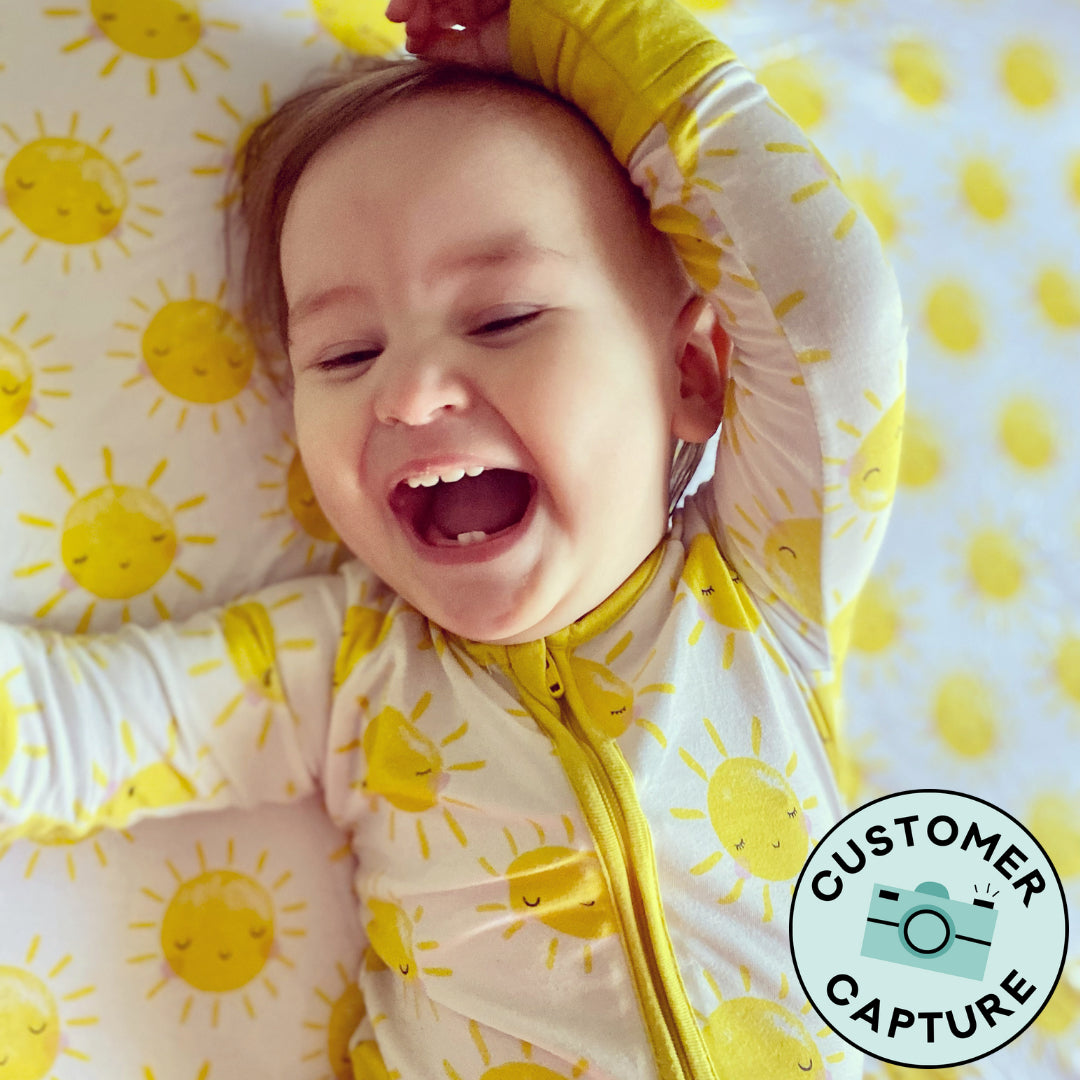 Sunshine Fitted Crib Sheet Little Sleepies