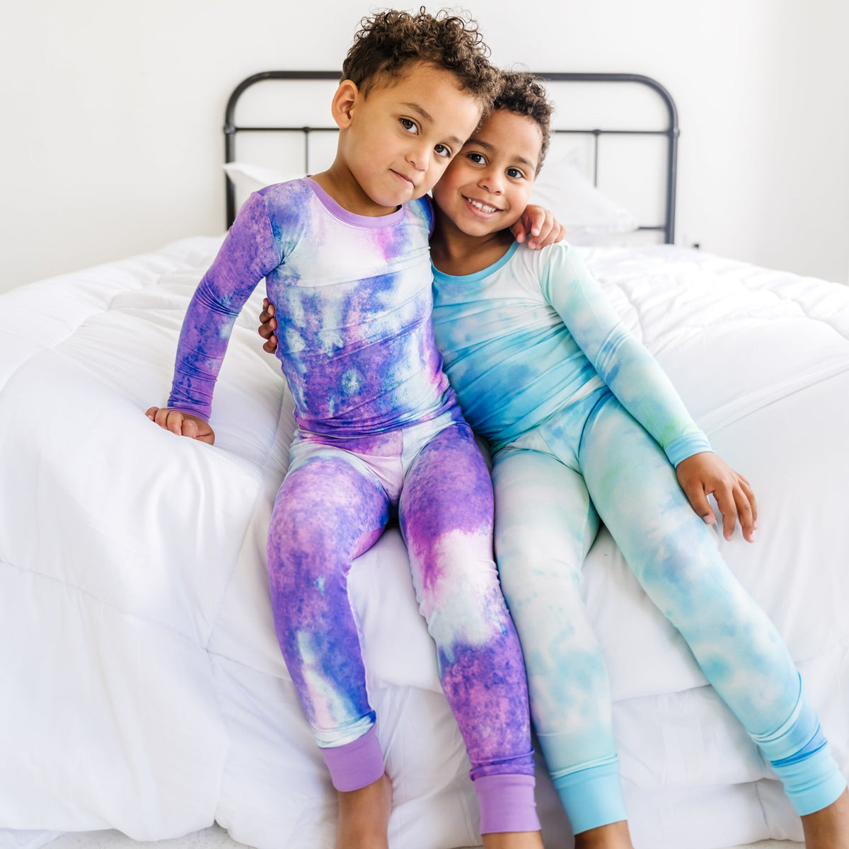 Tidepool Watercolor Two-Piece Pajama Set Little Sleepies