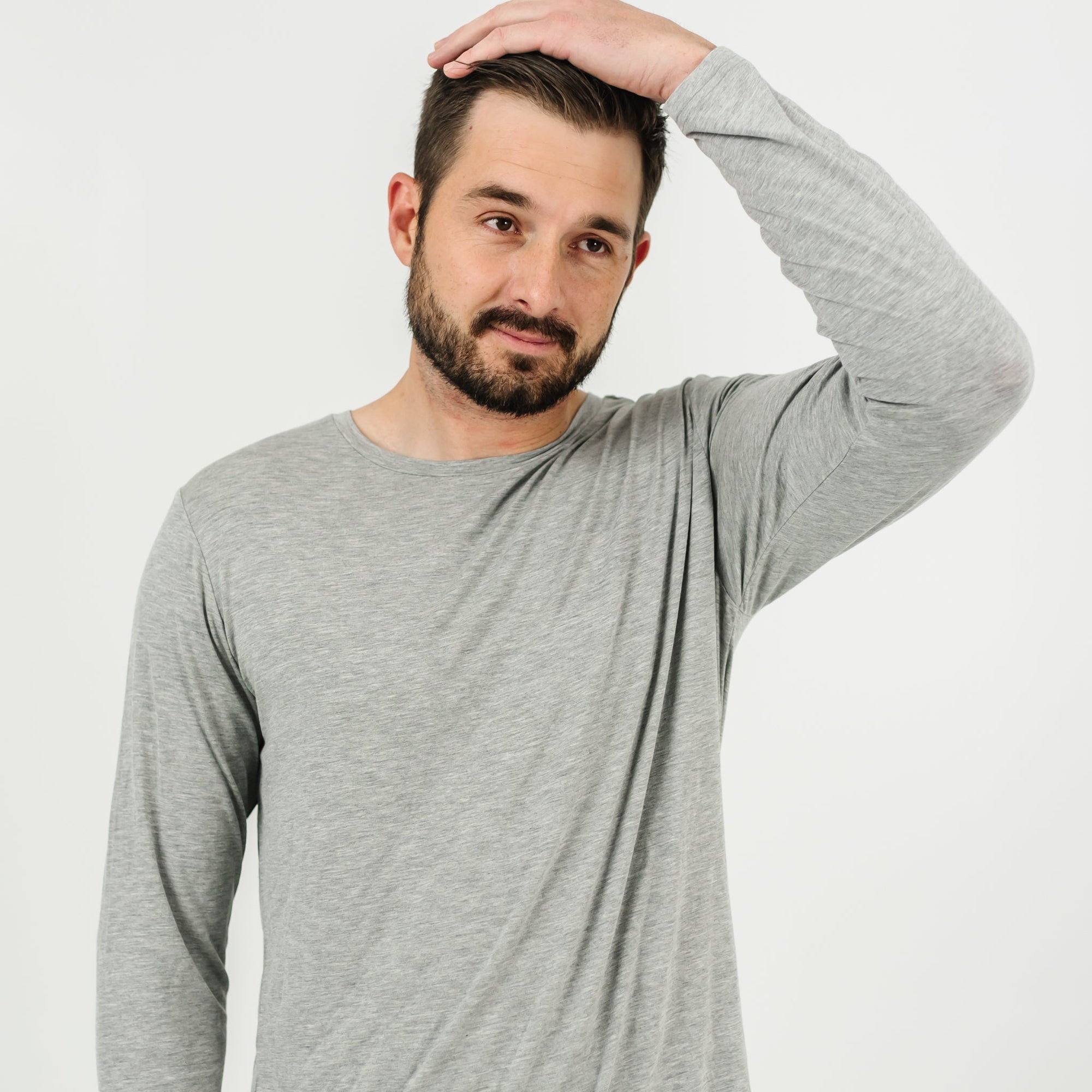 Men's - Heather Gray Men's Bamboo Viscose Pajama Top