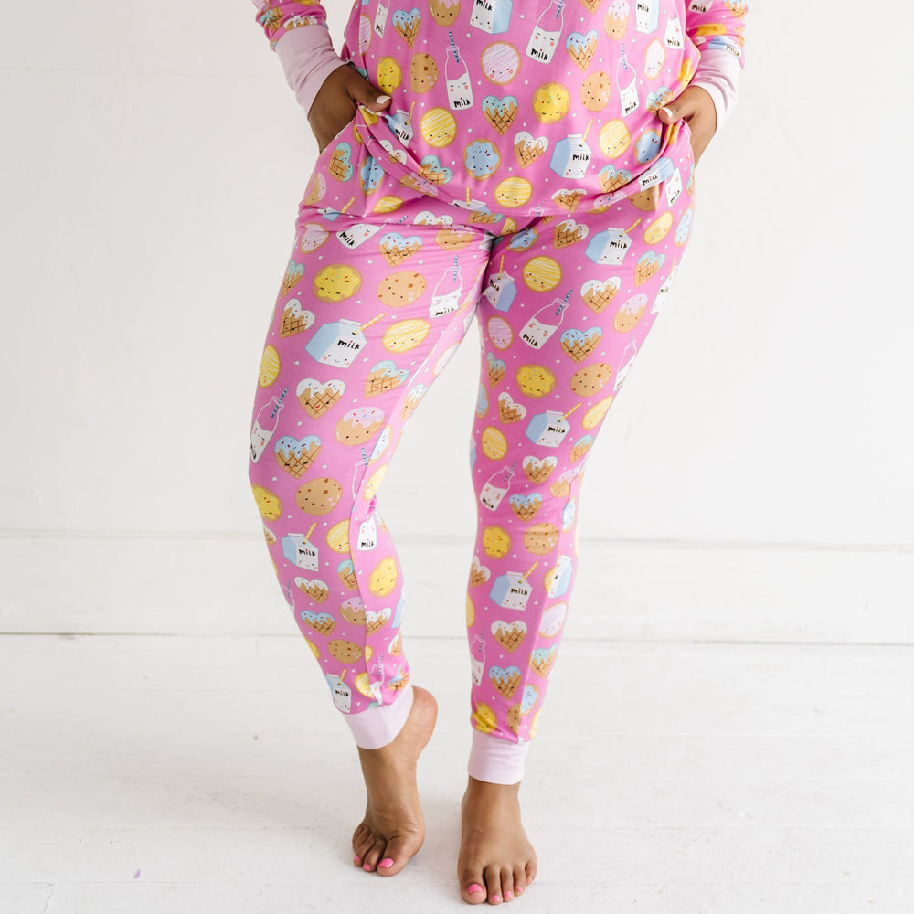 Women's PJ Pants - Pink Cookies & Milk Women's Bamboo Viscose Pajama Pants