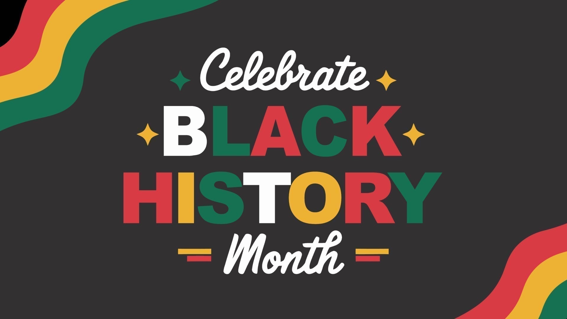 celebrate black history month graphic
