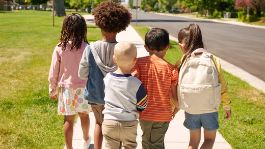 five children wearing Play by Little Sleepies outfits