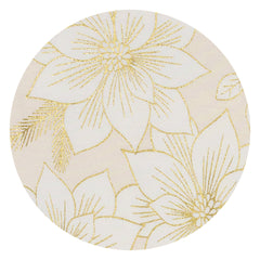 swatch of Golden Blooms print