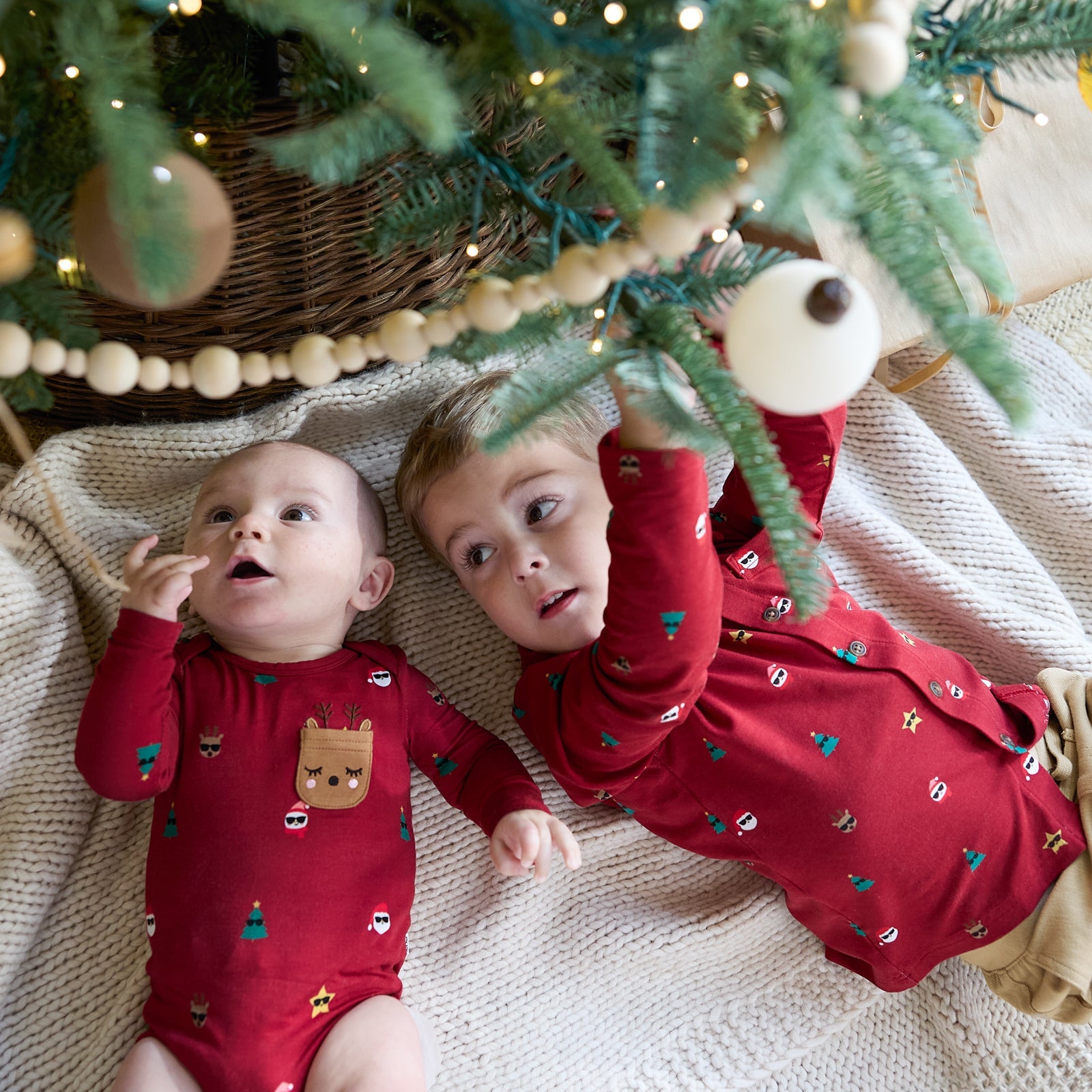 Play Sibling Matching | Kids Holiday Outfits | Little Sleepies, image size:1600x1600