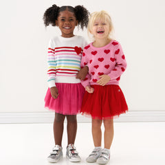 children wearing valentines day play collection items
