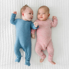 two children wearing Heather Crescent zippies