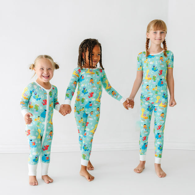 Sesame Street | Little Sleepies | Matching Bamboo Pajamas and Play Outfits