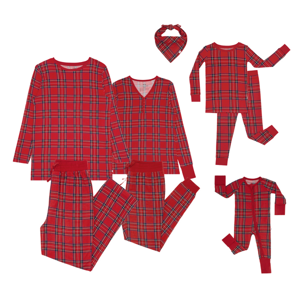 Apache Mills Winter Wonderland Red Plaid 24 in. x 36 in. Holiday