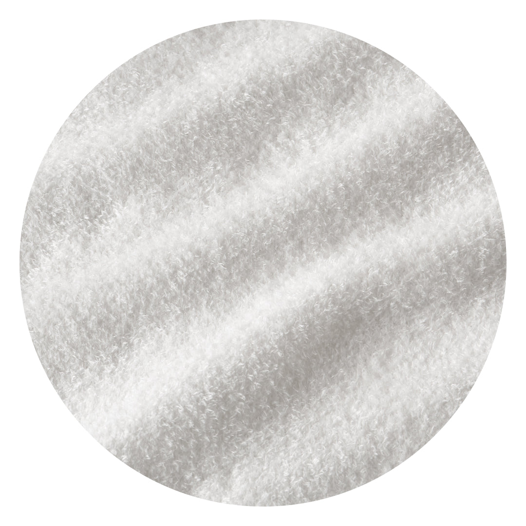 Soft White fleece swatch