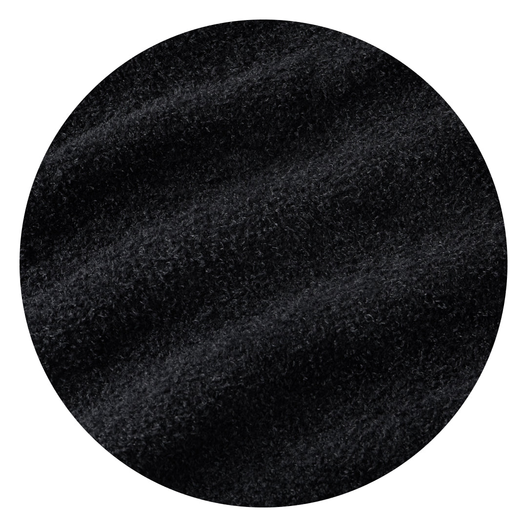 Black fleece swatch