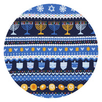 Hanukkah Fair Isle swatch