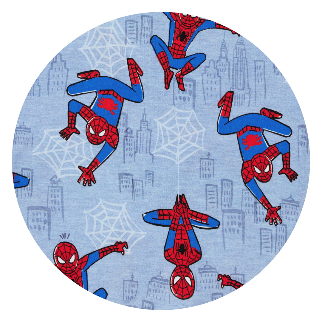 Blue Spidey Sense print swatch