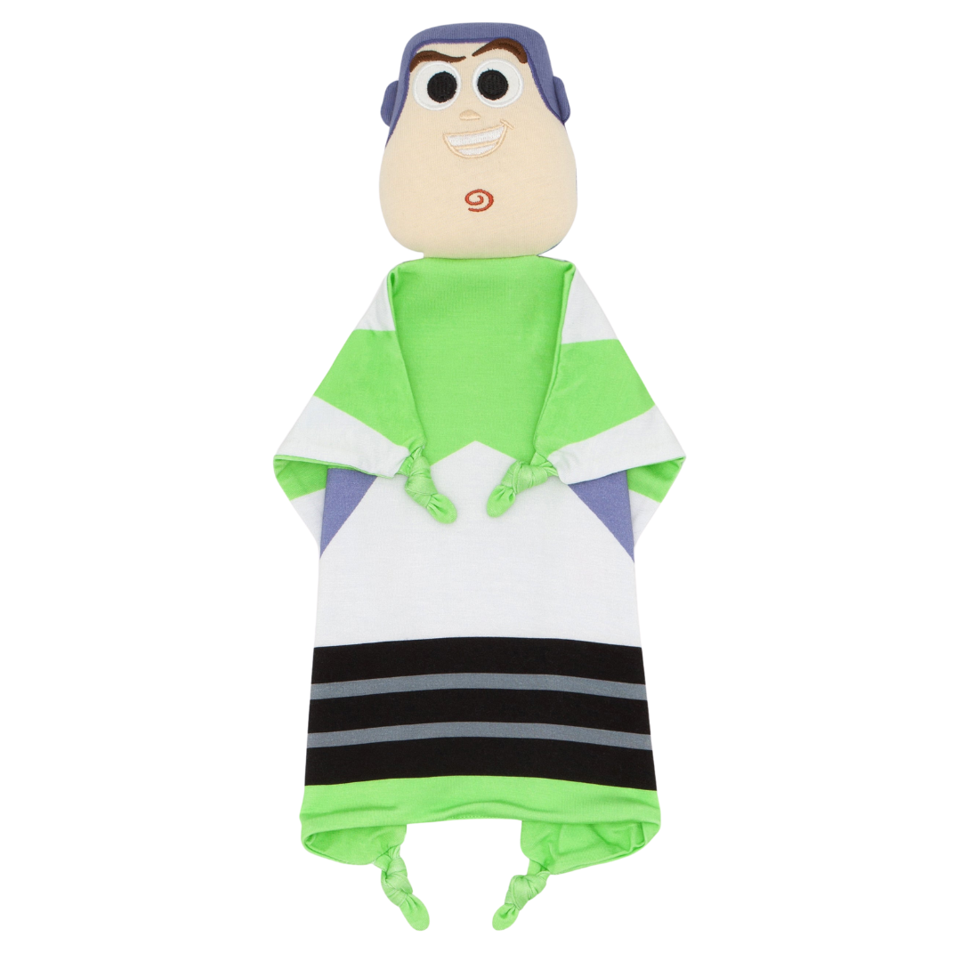 Flat lay image of Buzz Lightyear lovey