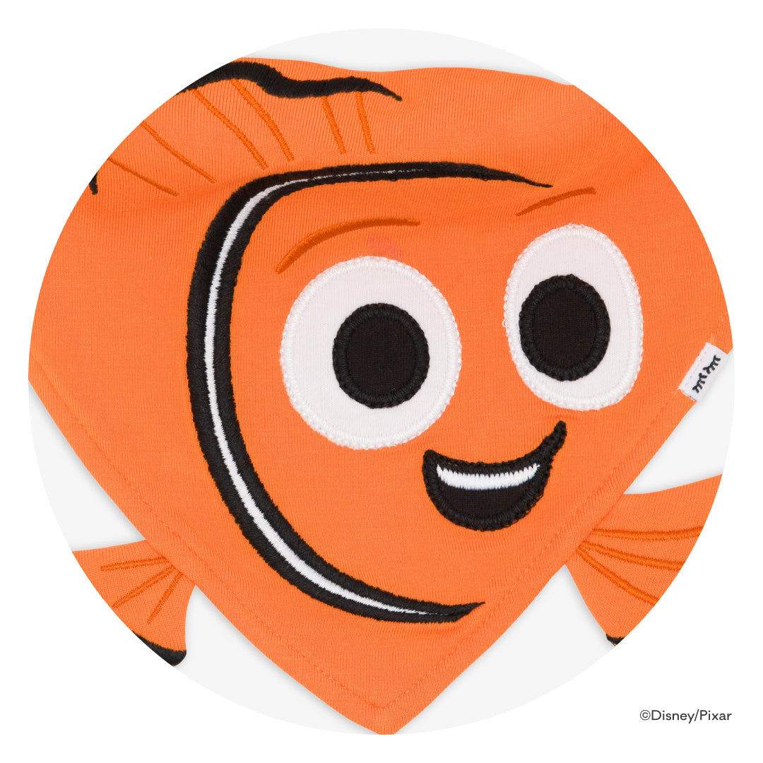 Swatch of a Disney Nemo Bandana Bib