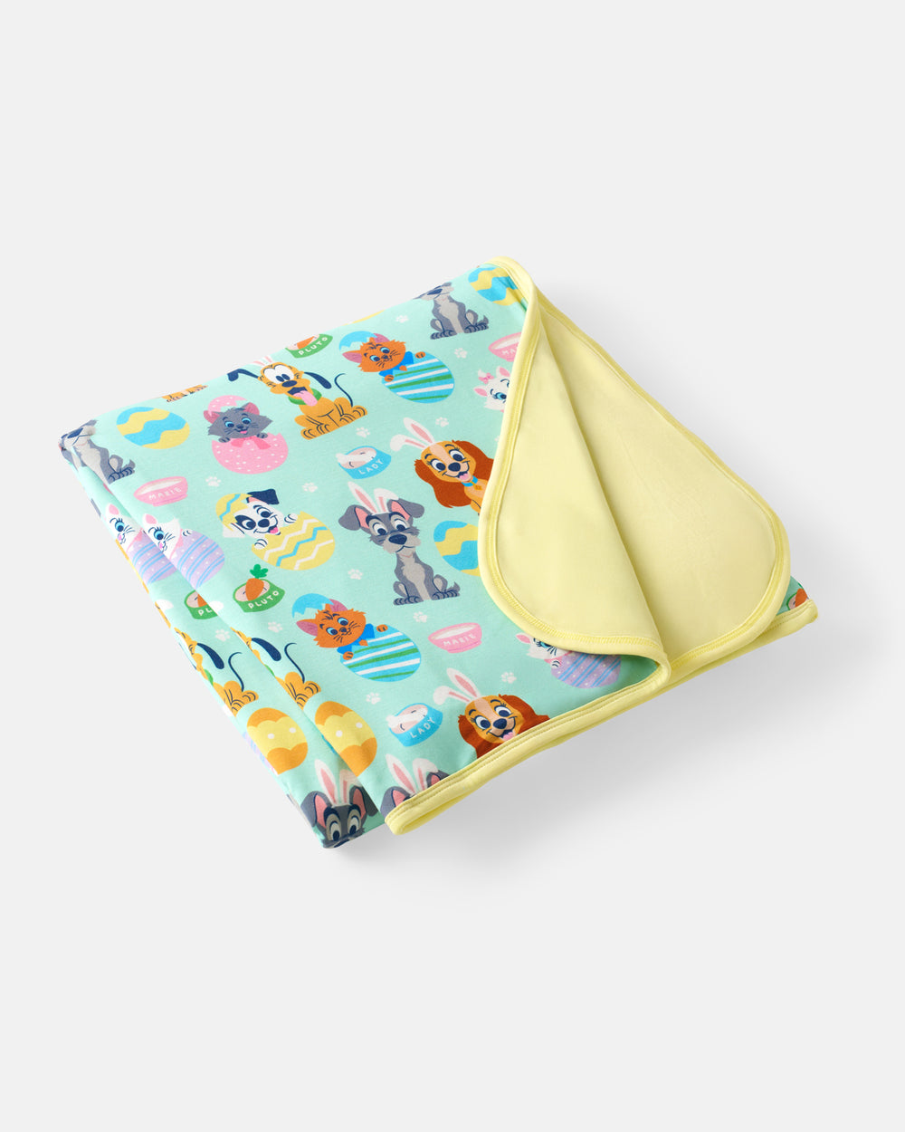 Flat lay of the Disney Peekaboo Pets Large Cloud Blanket®