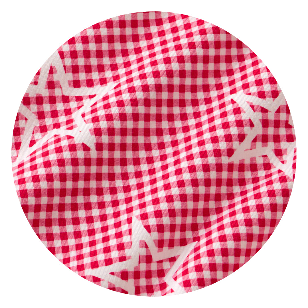 Celebration gingham print swatch
