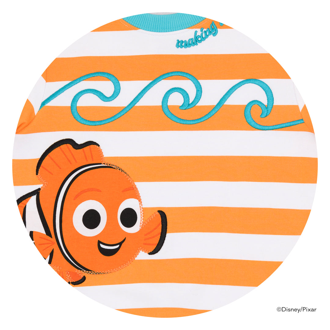 Swatch of a Disney Nemo Crewneck Sweatshirt