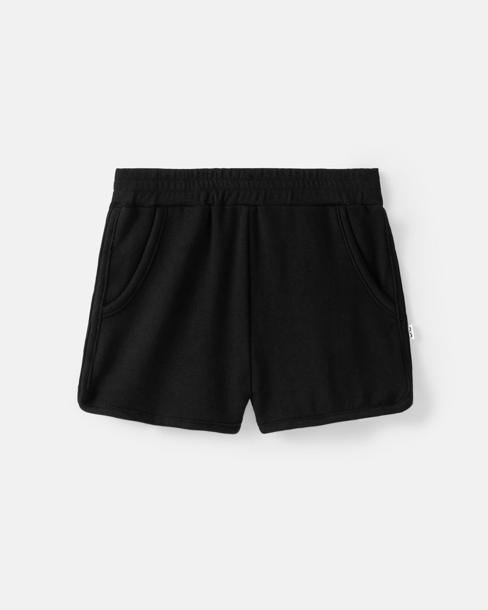 Flat lay of the Black Dolphin Shorts