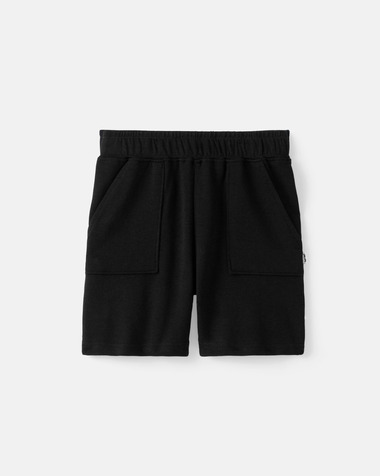 Flat lay of the Black Shorts