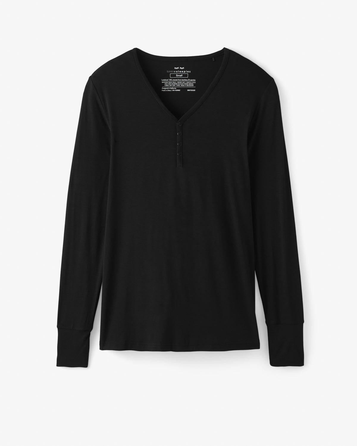 Flat lay of the Black Women's Pajama Top