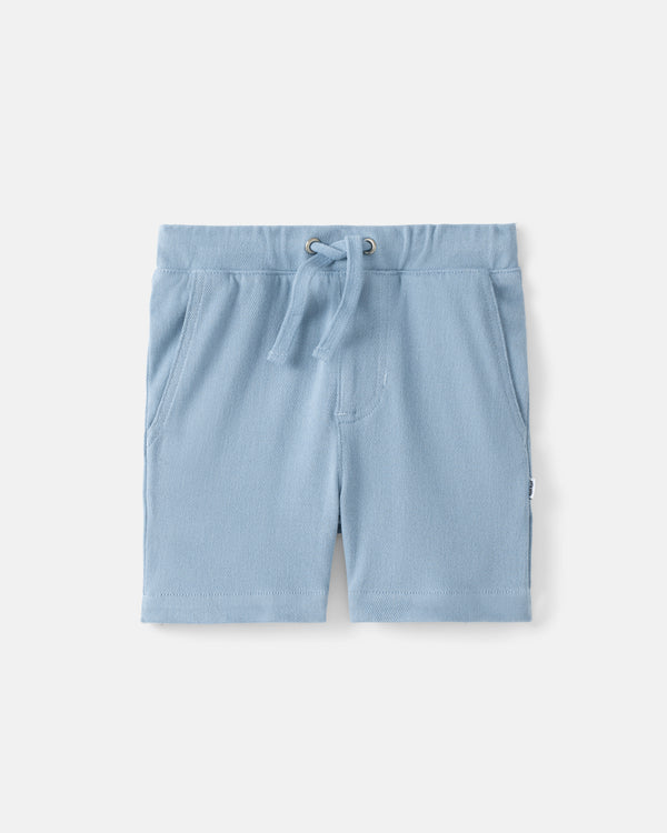 Flat lay of the Blue Bliss Chino Shorts