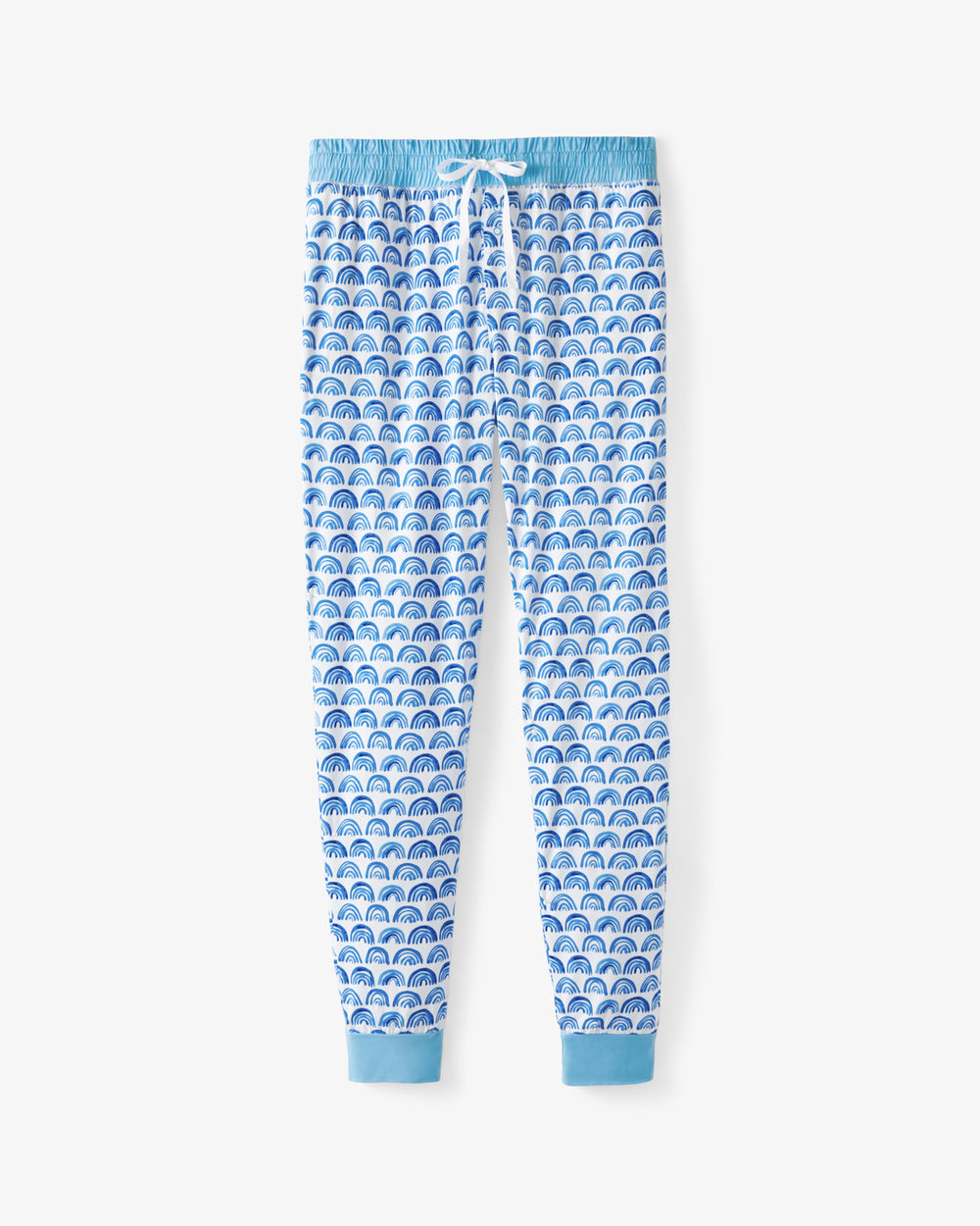 Flat lay of the Blue Rainbows Women's Pajama Pants