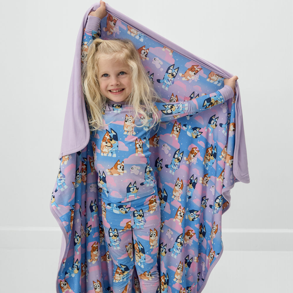 Bluey Purple Sleepytime Large Cloud Blanket¨