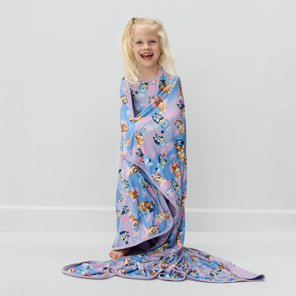 Bluey Purple Sleepytime Large Cloud Blanket¨