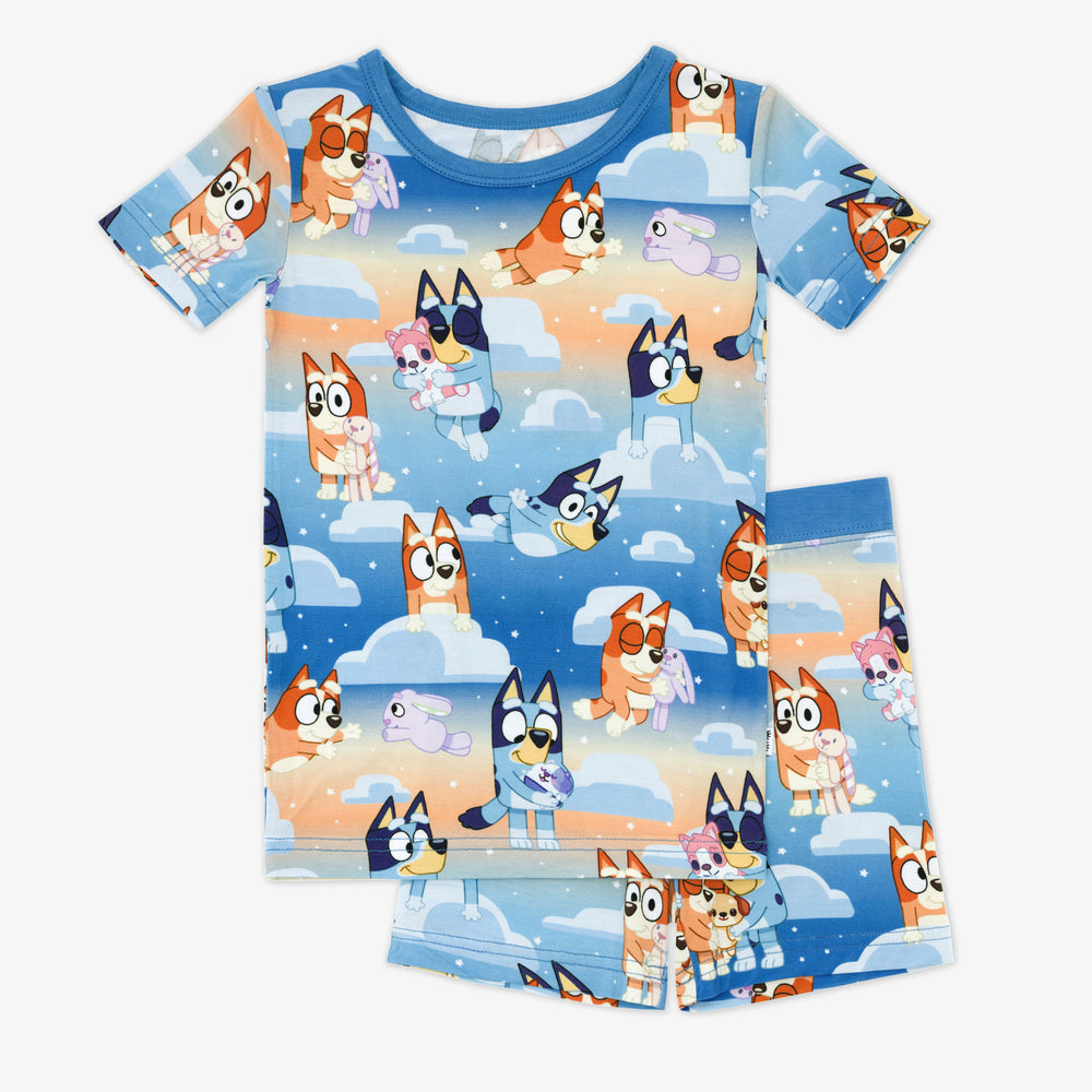 Bluey Blue Sleepytime Two-Piece Short Sleeve & Shorts Pajama Set