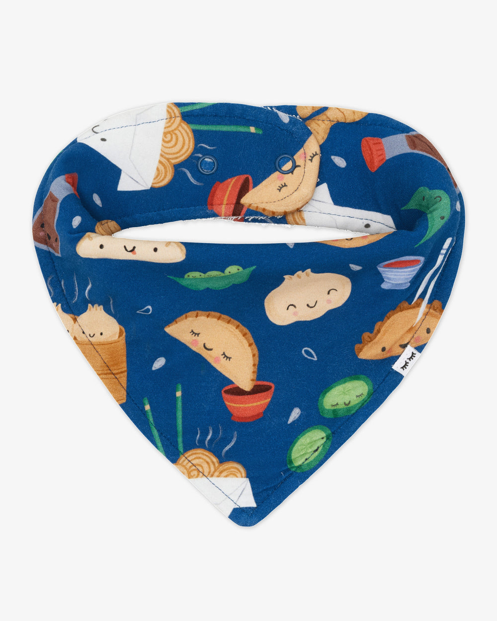 Flat lay of the Bao Buddies Bandana Bib