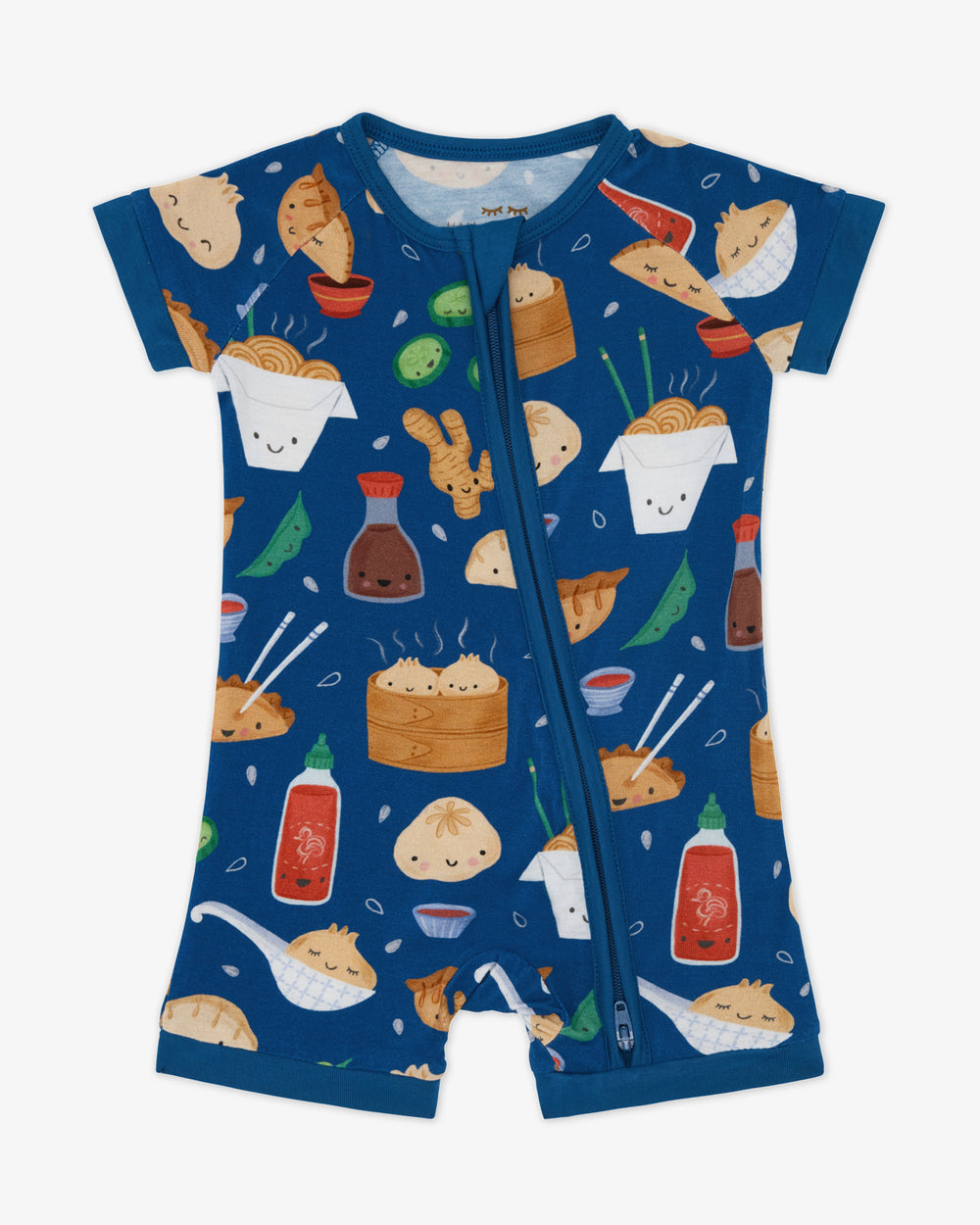 Flat lay of the Bao Buddies Shorty Zippy