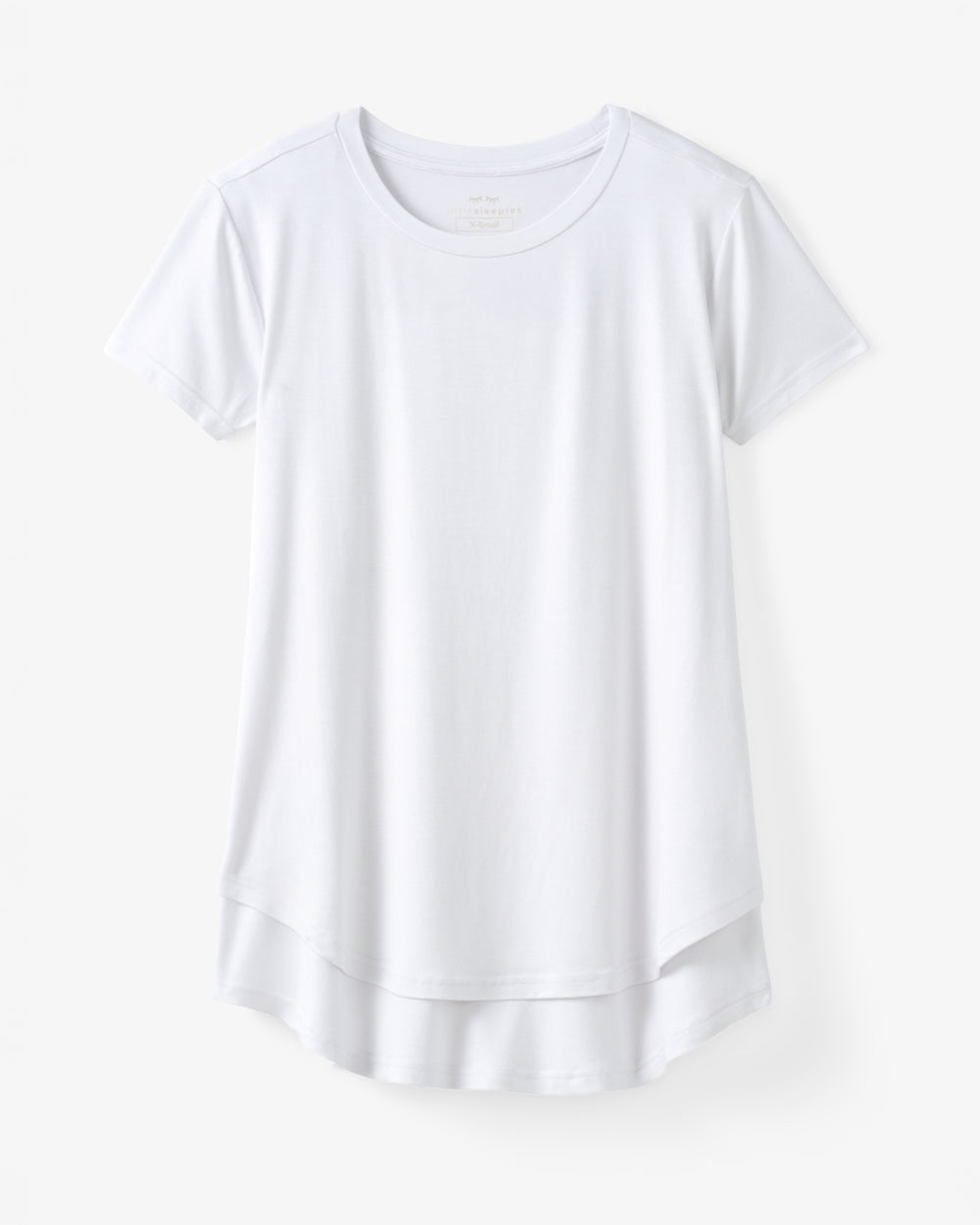 Flat lay of the Bright White Women's Nursing Top