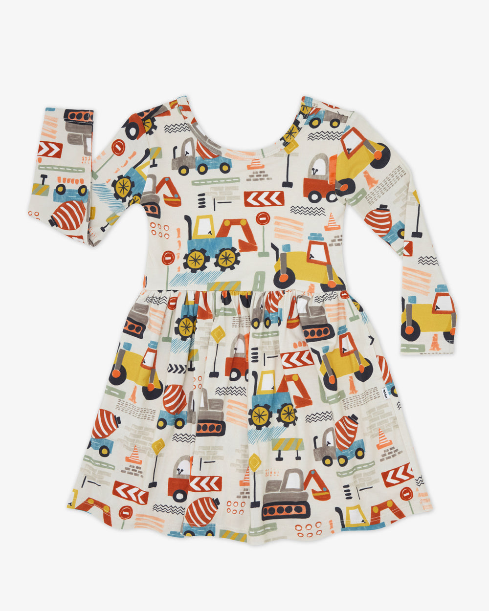 Flat lay of the Mini Builders Skater Dress