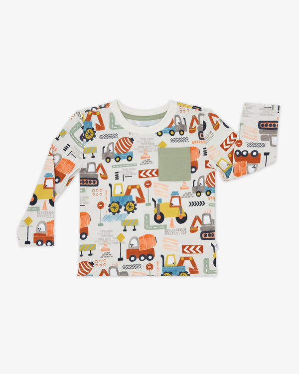 Flat lay of the Mini Builders Relaxed Pocket Tee