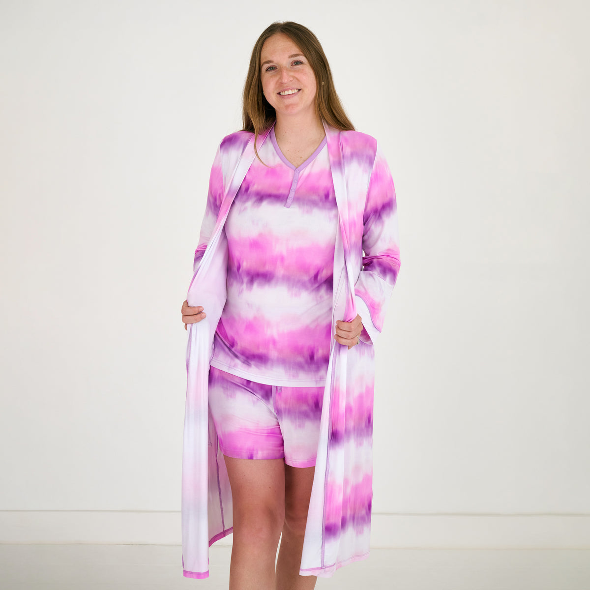 Pink Cosmic Mist Women's Robe | Little Sleepies