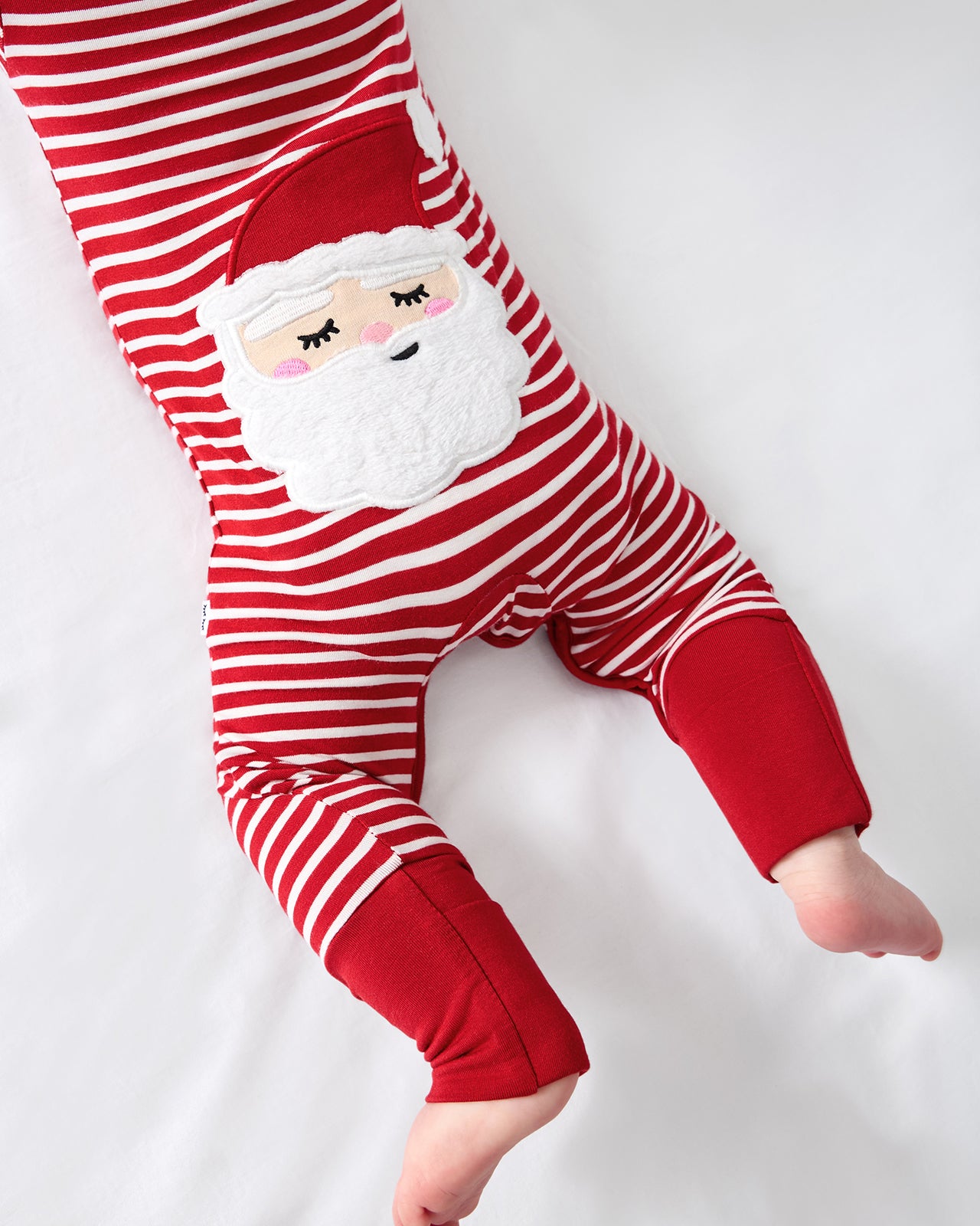 Back side of the Candy Cane Stripe Crescent Zippy