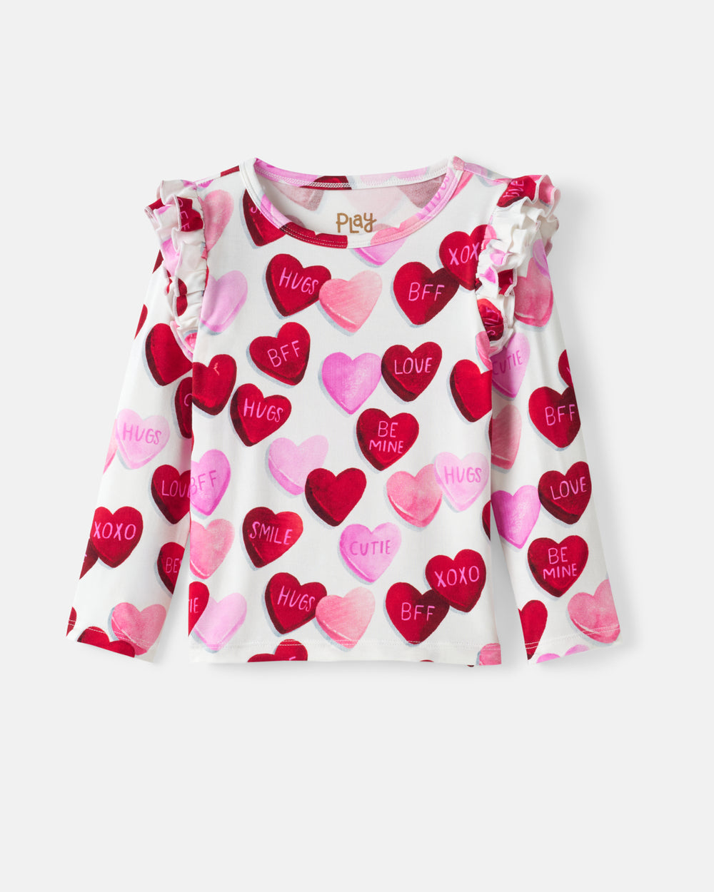 Flat lay of the Candy Cuties Flutter Tee