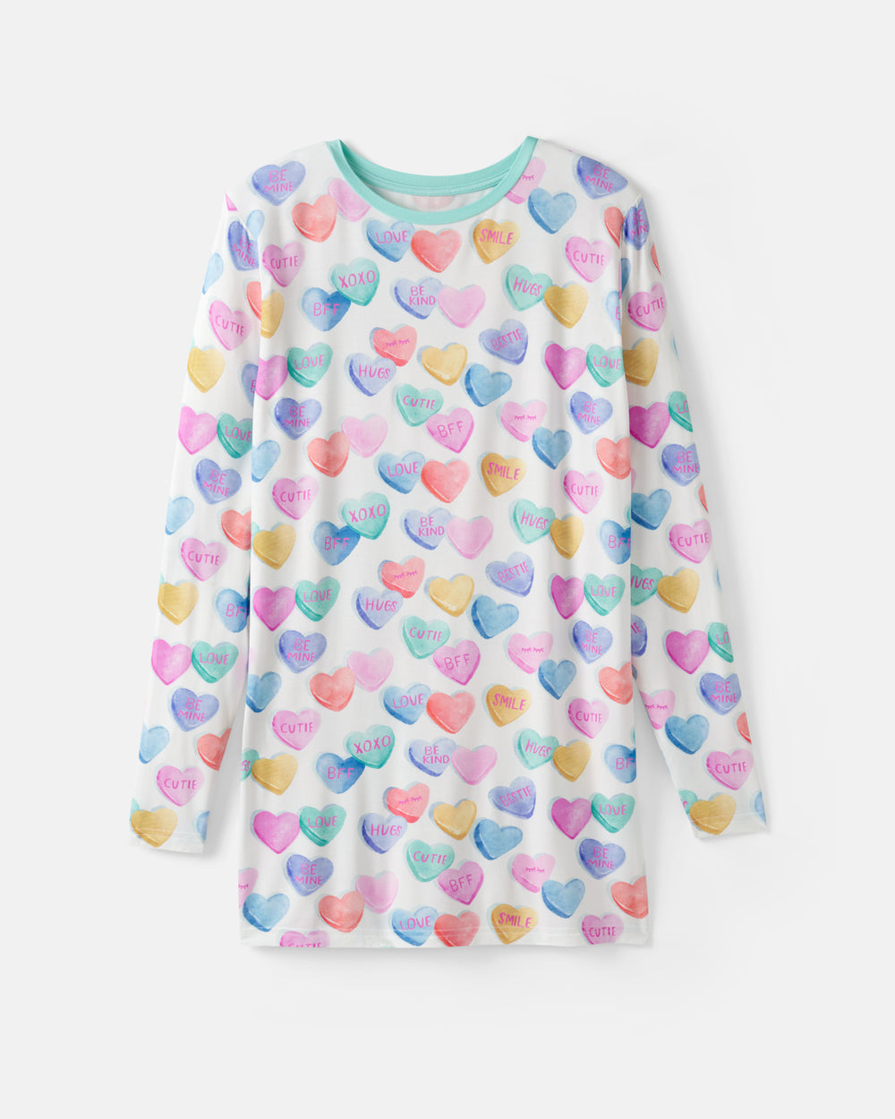 Flat lay of the Candy Cuties Men's Long Sleeve Pajama Top