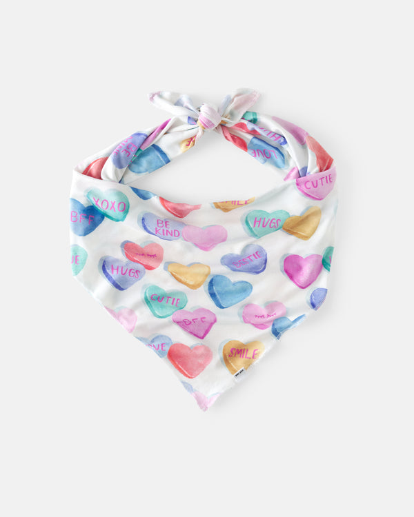 Flat lay of the Candy Cuties Pet Bandana