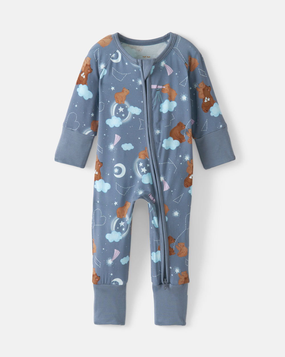 Flat lay of the Constellation Cubs Zippy