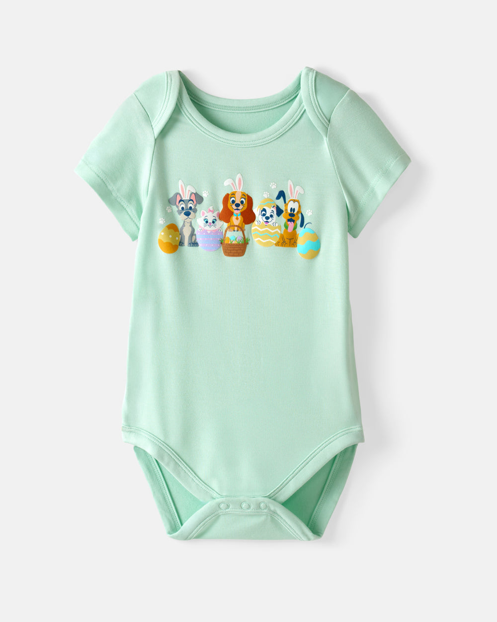 Flat lay of the Disney Peekaboo Pets Bodysuit