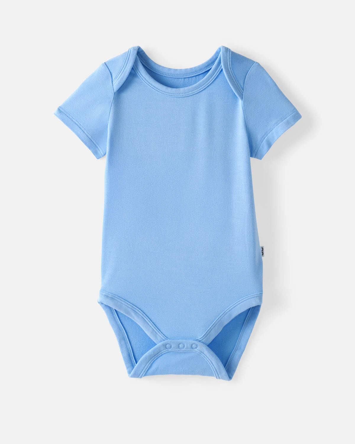 Flat lay of the Blue Breeze Short Sleeve Bodysuit