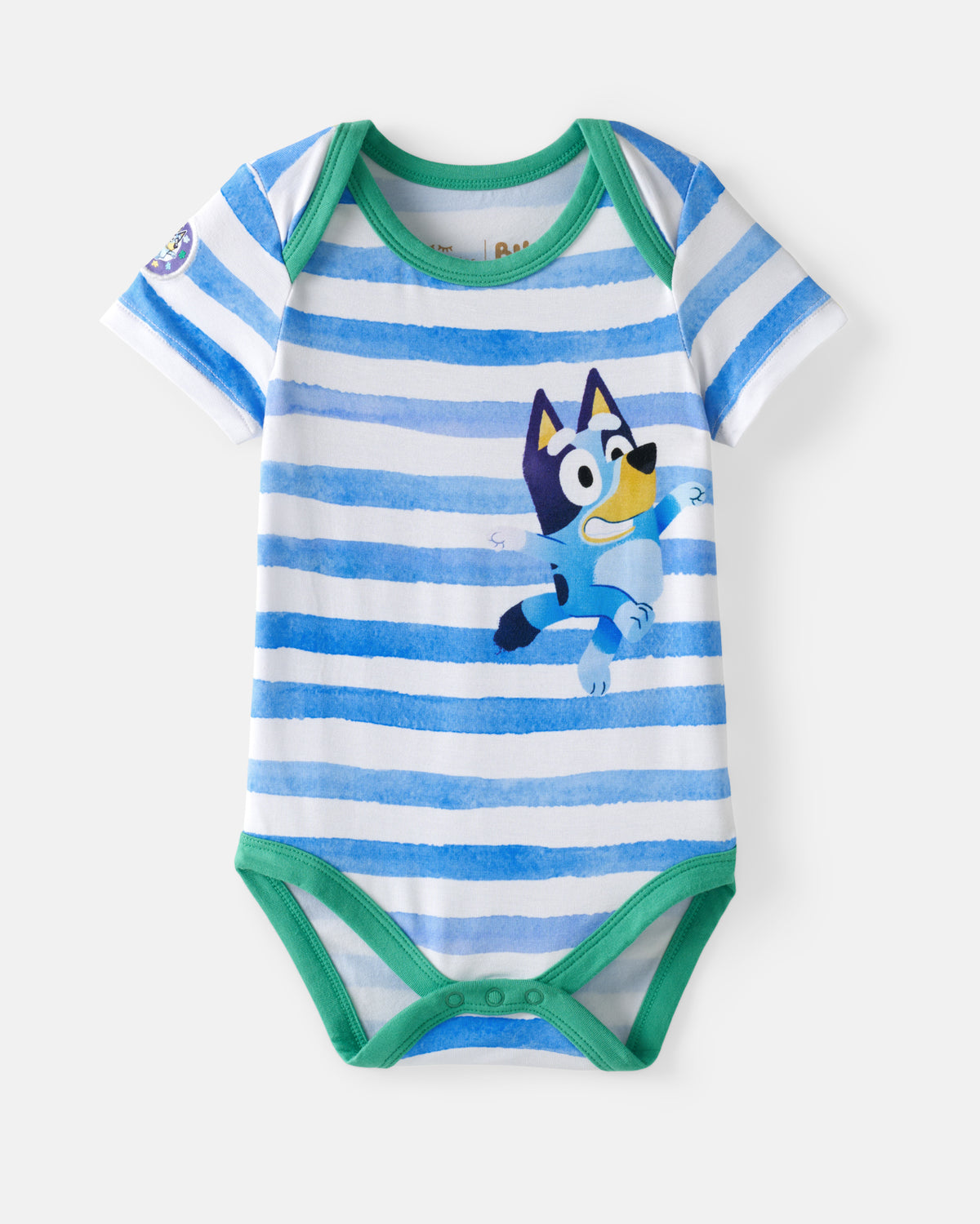 Flat lay of the Bluey Bodysuit