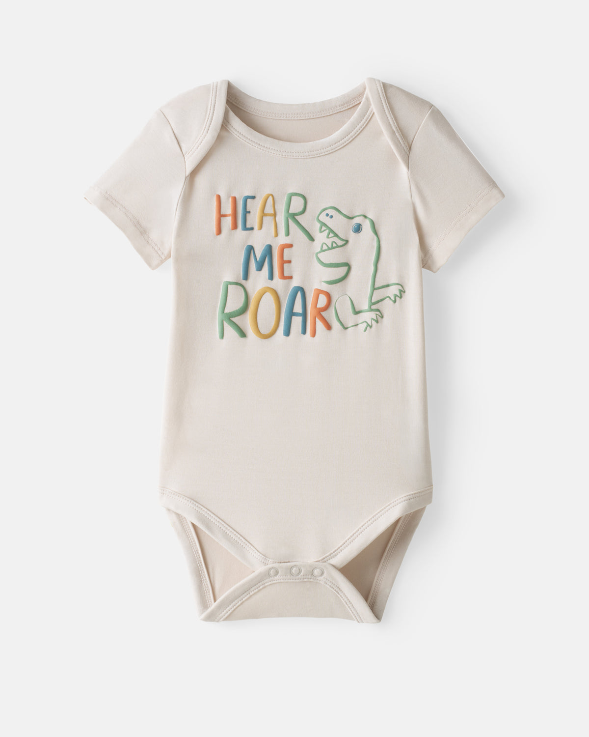 Flat lay of the Hear Me Roar Bodysuit