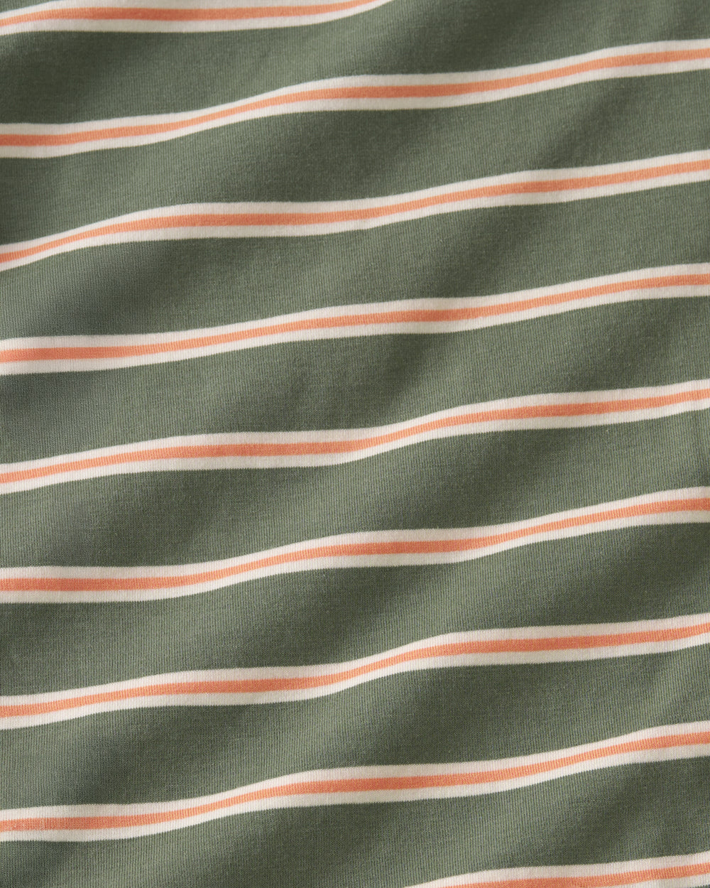 Close up of the Bold Moss Stripe fabric