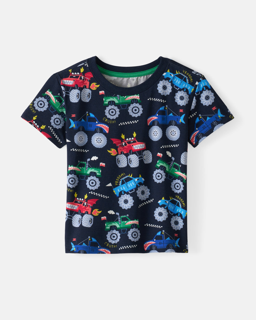Flat lay of the Monster Truck Madness Relaxed Tee