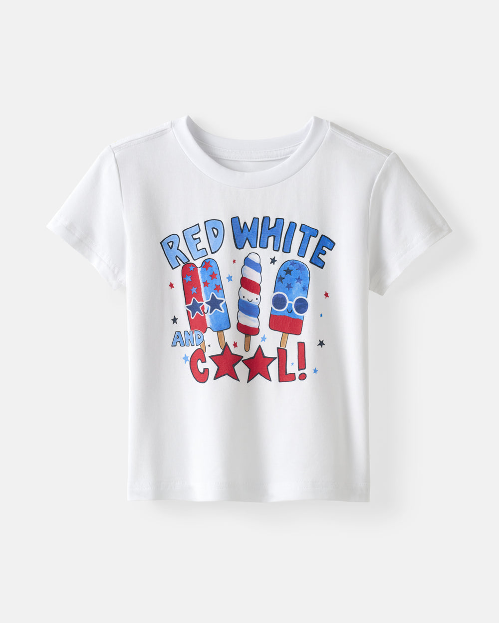 Flat lay of the Red White & Cool Relaxed Tee