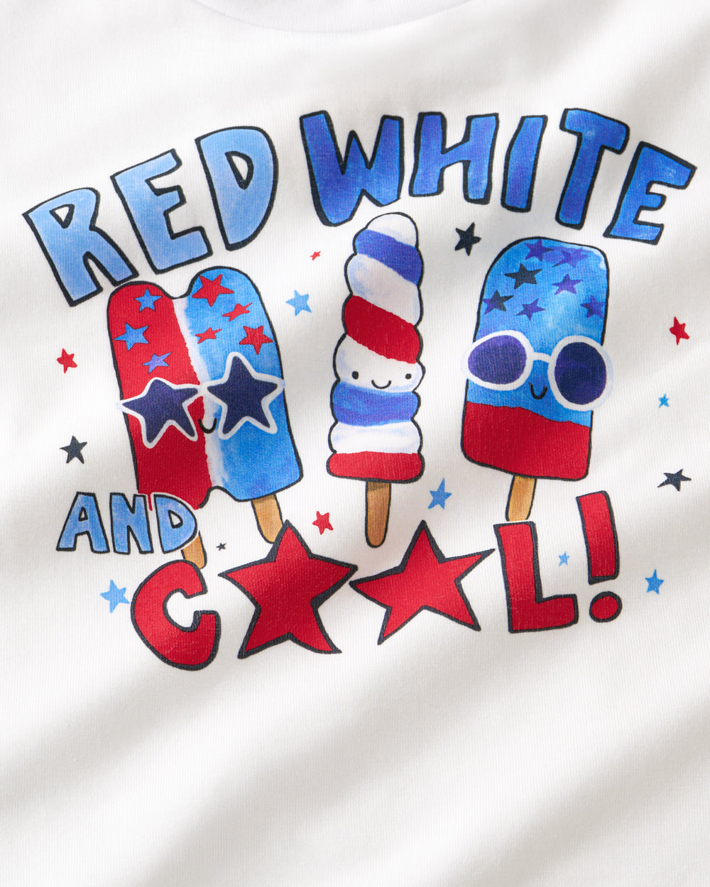 Close up of the Red White & Cool graphic