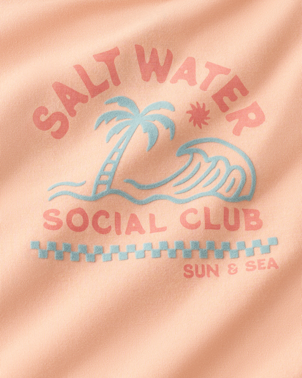 Close up of the graphic detail on the Salt Water Social Club Relaxed Tee